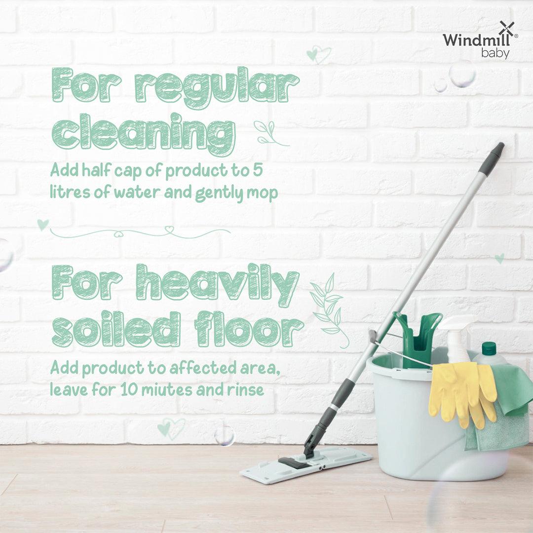 Natural Child and Pet Friendly Floor Cleaner Citrus Fresh - Pack of 2 - Windmill Baby